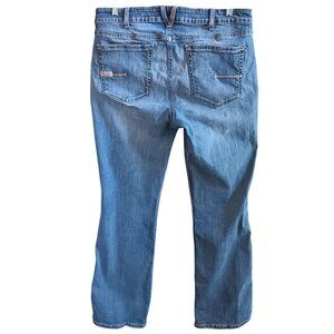 Ariat Women's Jeans 33R Perfect Rise Boot Rebar Distress Fade Bootcut 36x32